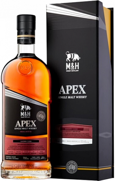 Виски M&H Apex Sherry Single Malt Whiskey (gift box), 0.7 л