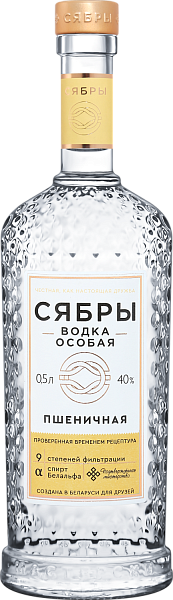 Водка Syabry. Wheat, 0.5 л