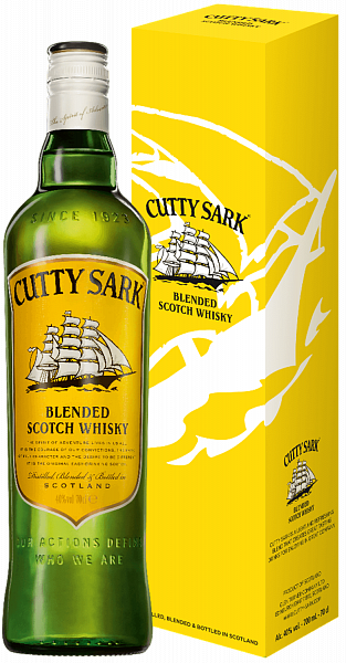 Виски Cutty Sark Blended Scotch Whisky (gift box), 0.7 л