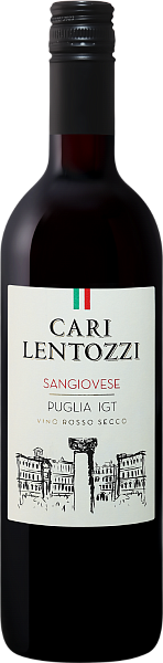 Вино Cari Lentozzi Sangiovese Puglia IGT Villa Degli Olmi, 0.75 л