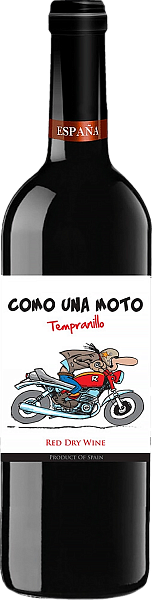 Вино Como Una Moto Tempranillo Dry Vinos & Bodegas, 0.75 л