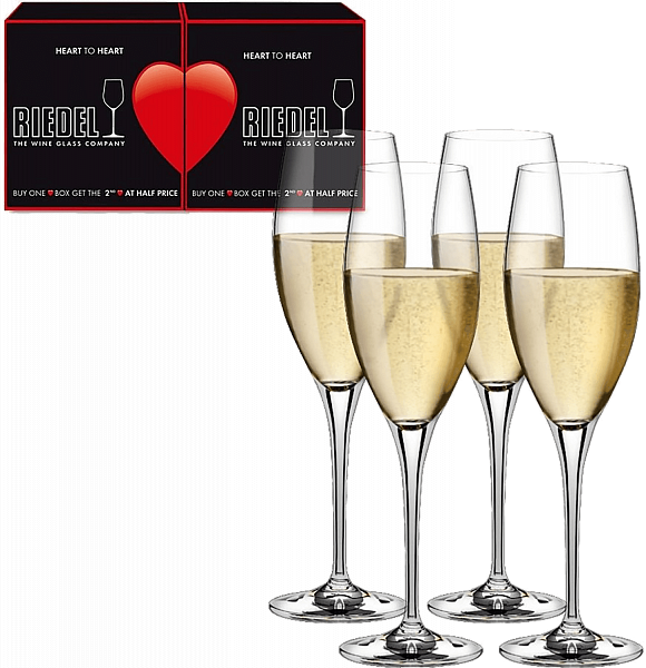 Riedel Heart to Heart CHAMPAGNE (4 glasses set) 330 ml, 5409/08