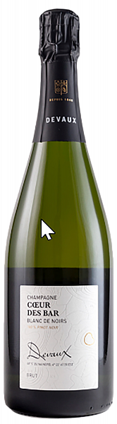 Шампанское Devaux Coeur des Bar Blanc de Noirs Brut Champagne AOC, 0.75 л
