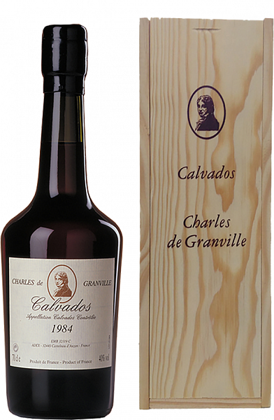 Кальвадос Charles de Granville 1984 Calvados AOC (gift box), 0.7 л