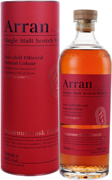 Виски Arran Amarone Cask Finish Single Malt Scotch Whisky (gift box), 0.7 л