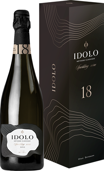 Idolo Brut Rose (gift box), 0.75 л
