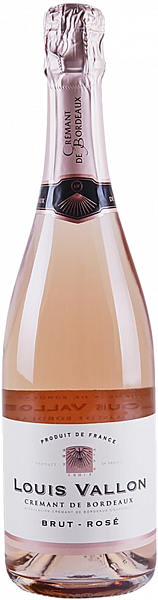 Игристое вино Louis Vallon Cremant de Bordeaux AOC Brut Rose, 0.75 л