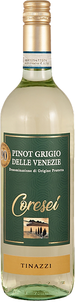 Вино Coresei Pinot Grigio delle Venezie DOC Tinazzi, 0.75 л