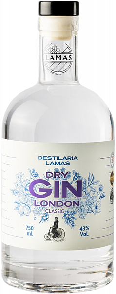 Джин Lamas London Dry, 0.75 л