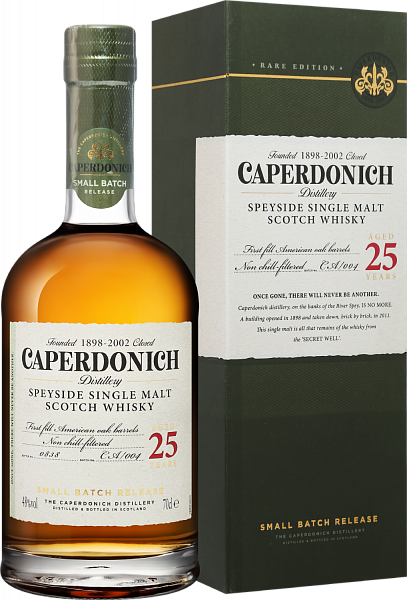 Виски Caperdonich Speyside Single Malt Scotch Whisky 25 y.o. (gift box), 0.7 л