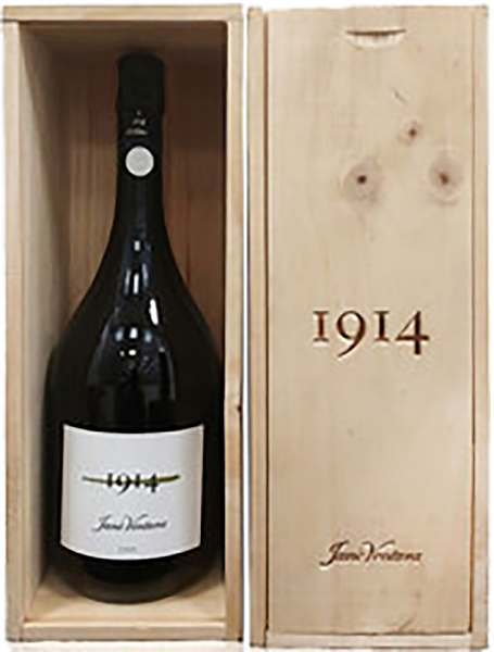 Испанское игристое вино Jane Ventura 1914 Gran Reserva Brut Nature Cava DO (gift box), 1.5 л