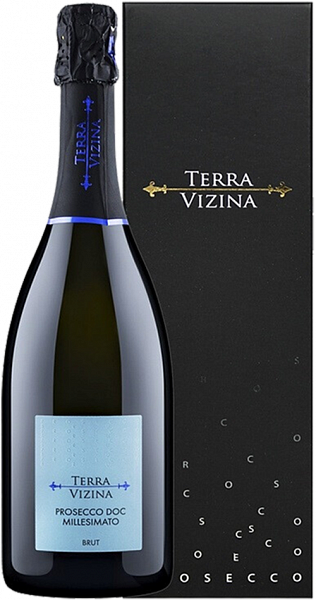 Игристое вино Terra Vizina Prosecco DOC Brut Millesimato, 0.75 л