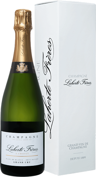 Шампанское Blanc de Blancs Brut Nature Grand Cru Champagne AOС Laherte Freres (gift box), 0.75 л