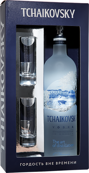 Водка Tchaikovsky (gift box with two shots), 0.7 л в Краснодаре