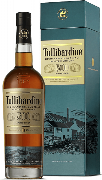 Tullibardine 500 Sherry Finish Highland Single Malt Scotch Whisky (gift box), 0.7л