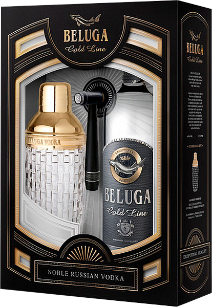 Водка Beluga Gold Line (gift box with shaker), 0.75 л