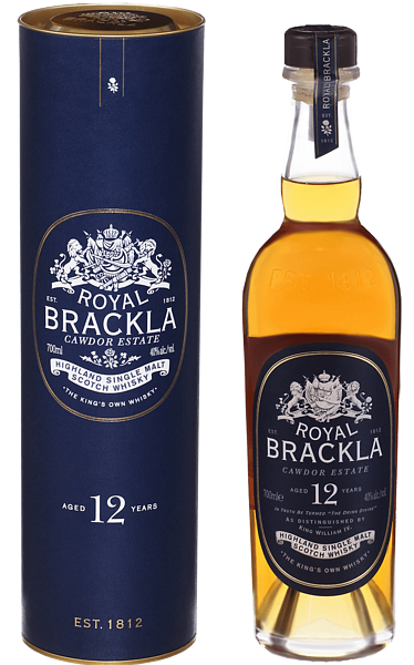 Виски Royal Brackla 12 y.o. Highland single malt scotch whisky (gift box), 0.7 л