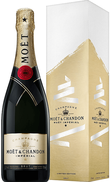 Шампанское Moet & Chandon Imperial Brut Champagne AOC (gift box), 0.75 л