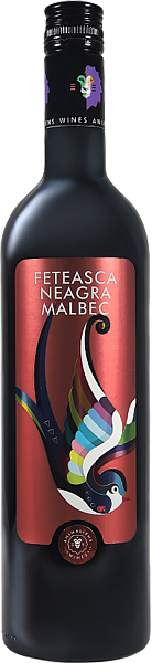 Вино AnimAliens Feteasca Neagra-Malbec Castel Mimi, 0.75 л