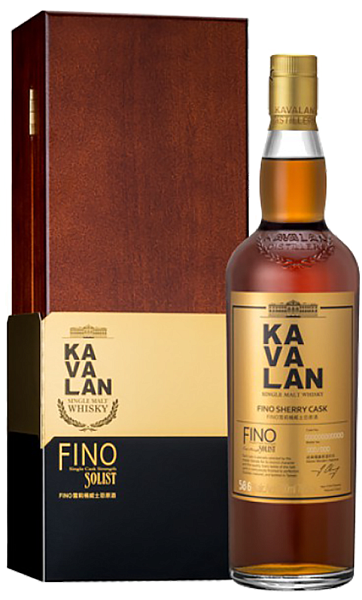 Виски Kavalan Solist Fino Sherry Cask Single Cask Strength Single Malt Whisky (gift box), 0.7 л