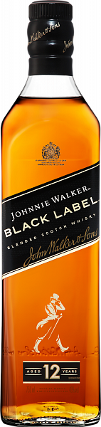 Johnnie Walker Black Label Blended Scotch Whisky, 0.75 л
