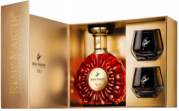 Коньяк Rémy Martin Cognac XO (gift box with two glasses), 0.7 л