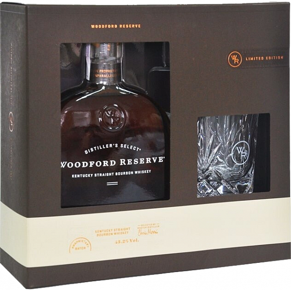 Виски Woodford Reserve Kentucky Straight Bourbon Whiskey (gift box with glass), 0.75 л