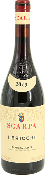 Вино I Bricchi Barbera d'Asti DOCG Scarpa, 0.75 л