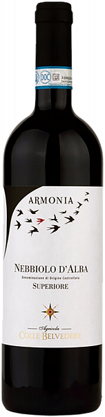 Вино Armonia Nebbiolo d'Alba DOC Superiore Colle Belvedere, 0.75 л