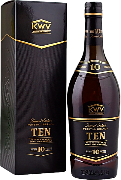 Бренди KWV 10 Years Old (gift box), 0.75 л