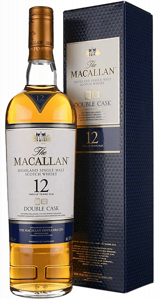 Macallan Double Cask 12 y.o. Highland single malt scotch whisky (gift box), 0.7 л