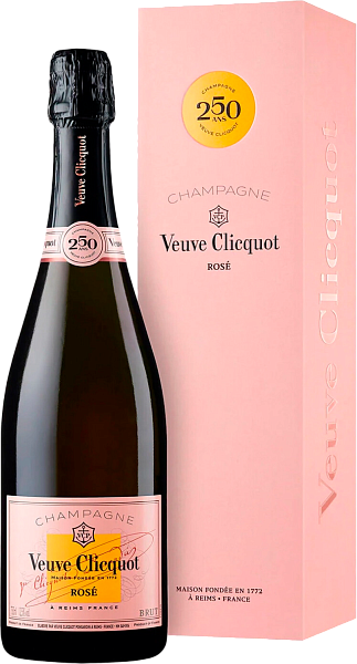 Шампанское Veuve Clicquot Rose (gift box), 0.75 л