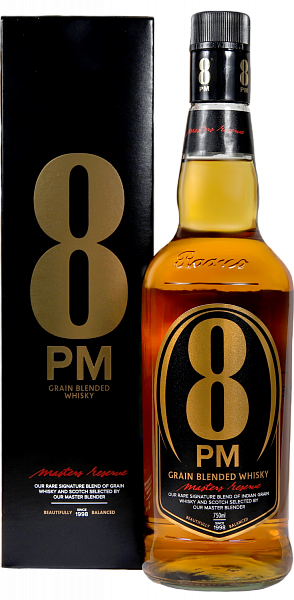Radico Khaitan 8 PM Grain Blended Whisky (gift box), 0.75 л