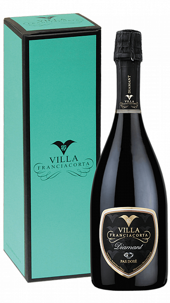 Игристое вино Villa Franciacorta Diamant Pas Dose Franciacorta DOCG (gift box), 0.75 л