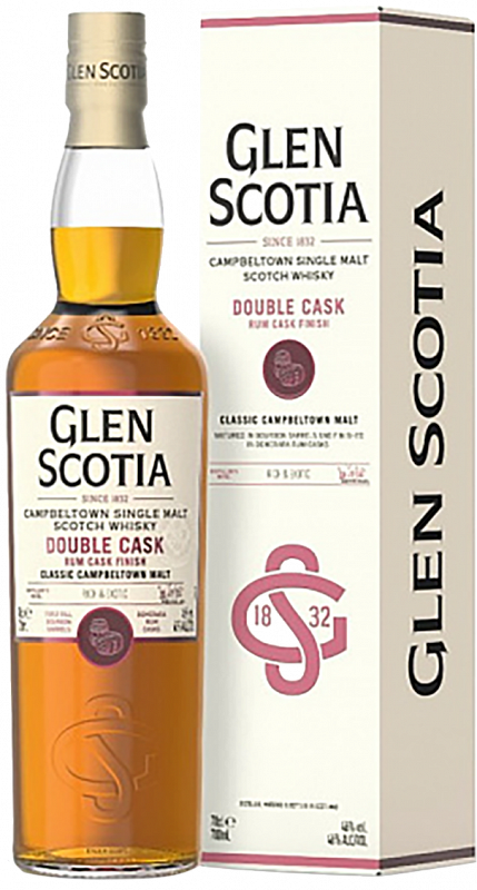 Глен Скоша Дабл Каск Ром Финиш Солодовый Шотландский Виски в подарочной упаковке 0.7 л