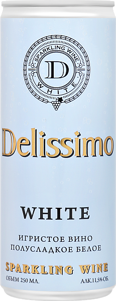Игристое вино Delissimo, 0.25 л
