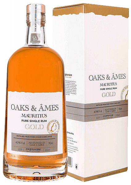 Ром Oaks & Ames Pure Single Rum Gold (gift box), 0.7 л