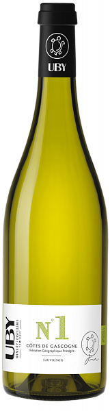 Uby №1 Sauvignon Blanc Cotes de Gascogne IGP Domaine Ubi, 0.75 л