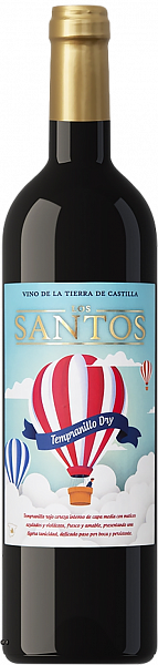 Вино Los Santos Tempranillo Dry Bodegas del Saz, 0.75 л