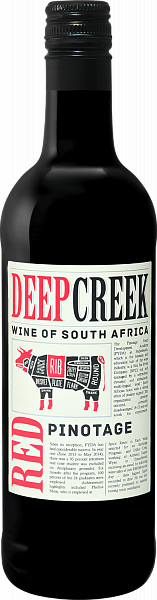 Deep Creek Pinotage Western Cape WO Origin Wine, 0.375 л