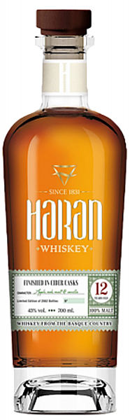 Виски Haran Cider Cask Finish 12 Year Old Malt Whiskey, 0.7 л