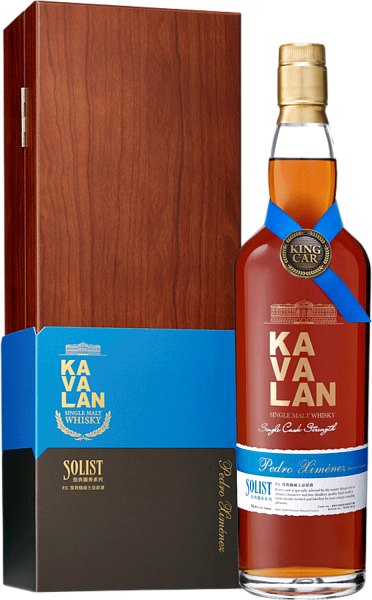 Виски Kavalan Solist Pedro Ximenez Single Cask Strength Single Malt Whisky (gift box), 0.75 л